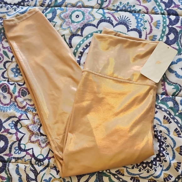 Fabletics Pants - Fabletics Gold Leggings